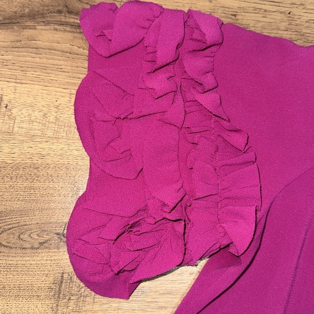 VINCE CAMUTO Women's Off-Shoulder Ruffle Top - Pink Size XL